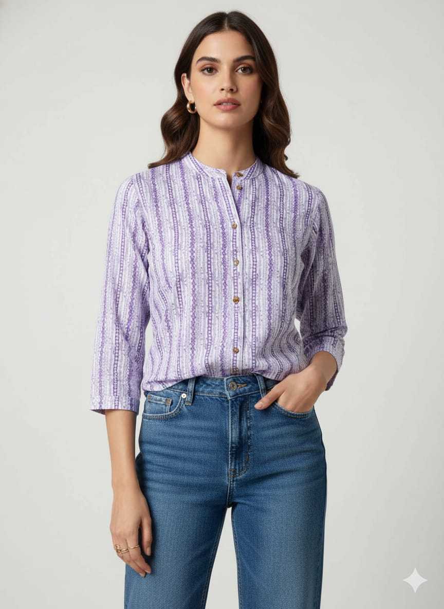 Ynf Pure Cotton KESH585 182 Suits & Dresses Western Wears Festive Collections Wholesale Tops Women Shirts Manufacturer- Kapda Export