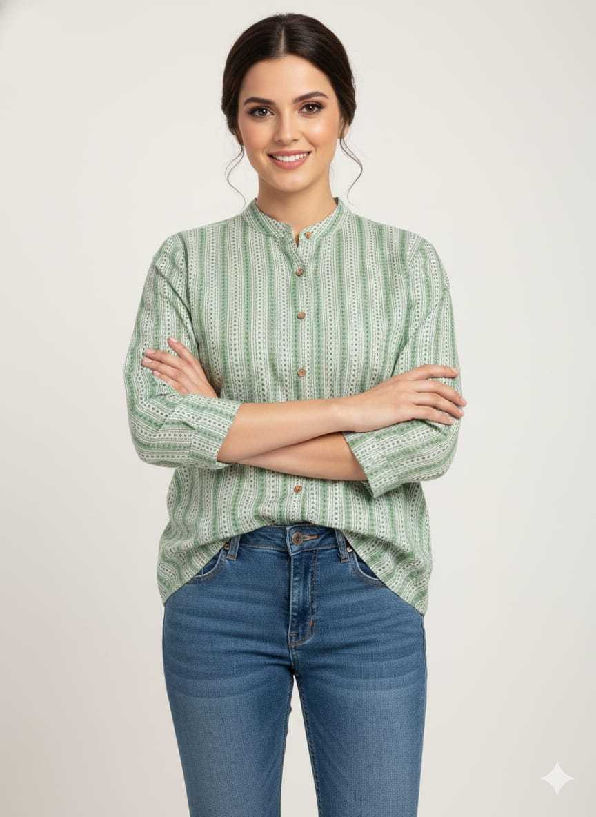 Ynf Pure Cotton KESH585 182 Suits & Dresses Western Wears Festive Collections Wholesale Tops Women Shirts Manufacturer- Kapda Export