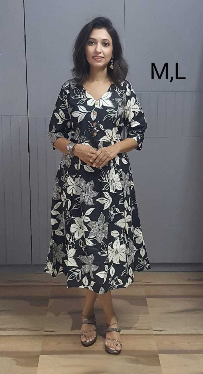 Ynf Pure Cotton KESH585 183 Suits & Dresses Western Wears Wholesale One Piece Dress A-Line Dresses Cotton Dresses Manufacturer- Kapda Export