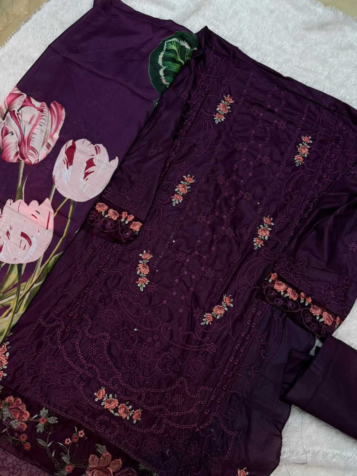 Ynf Pure Cotton KESH586 MEHBOOB 1716 Kurti Wholesale Long Kurtis Cotton Kurtis Embroidered Kurtis Manufacturer- Kapda Export