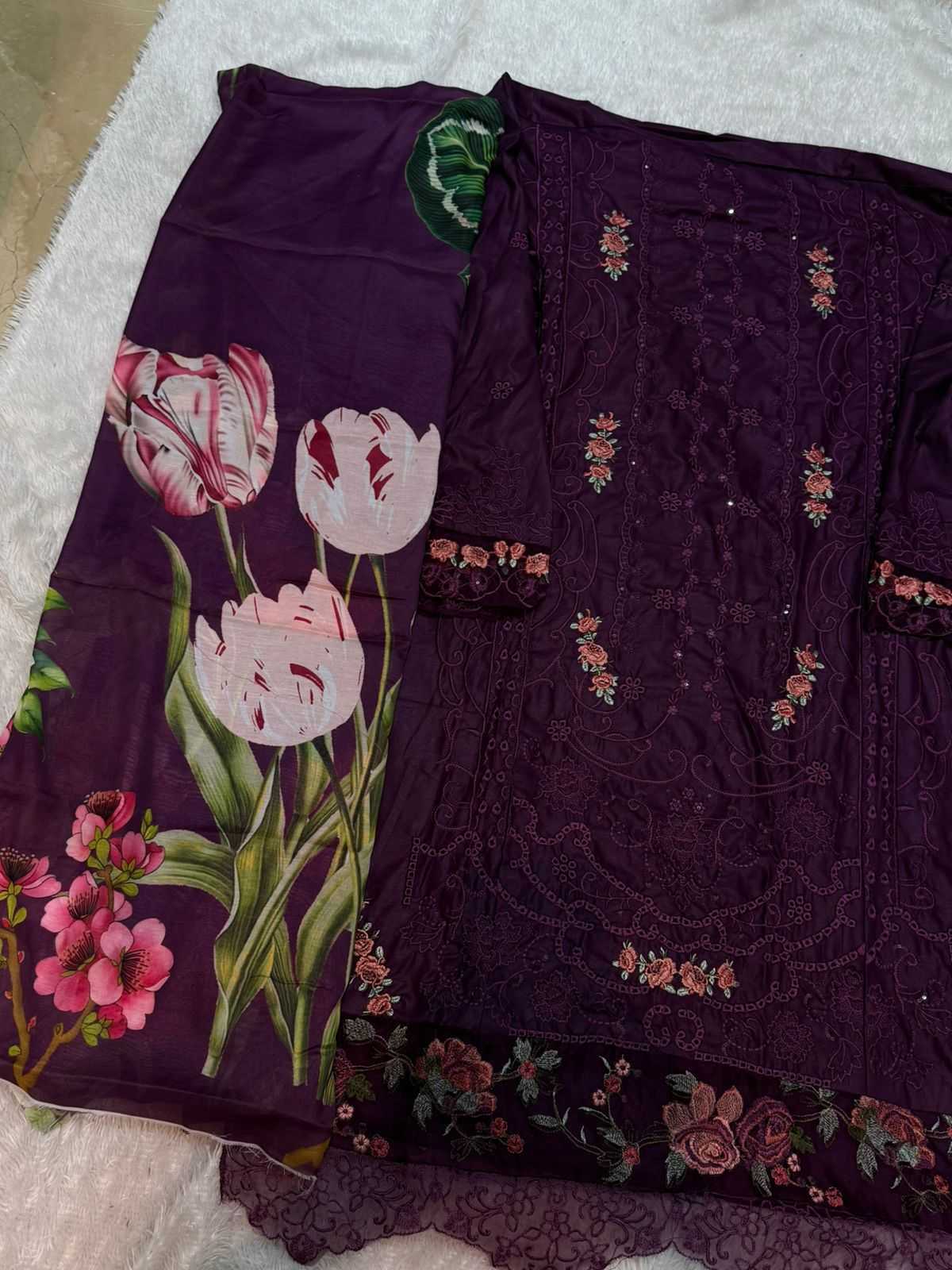 Ynf Pure Cotton KESH586 MEHBOOB 1716 Kurti Wholesale Long Kurtis Cotton Kurtis Embroidered Kurtis Manufacturer- Kapda Export