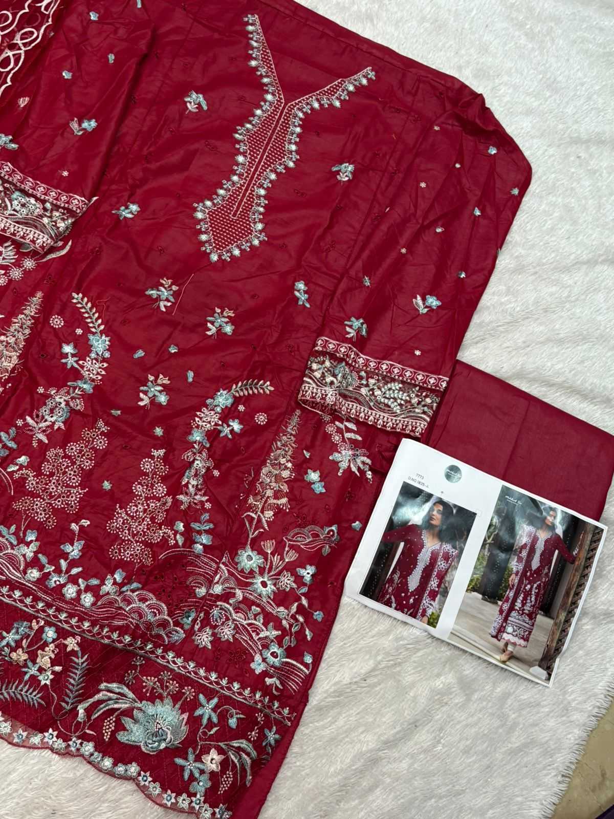 Ynf Pure Cotton KESH586 MEHBOOB 1835 Kurti Wholesale Cotton Kurtis Kurti Bottom With Dupatta Embroidered Kurtis Manufacturer- Kapda Export