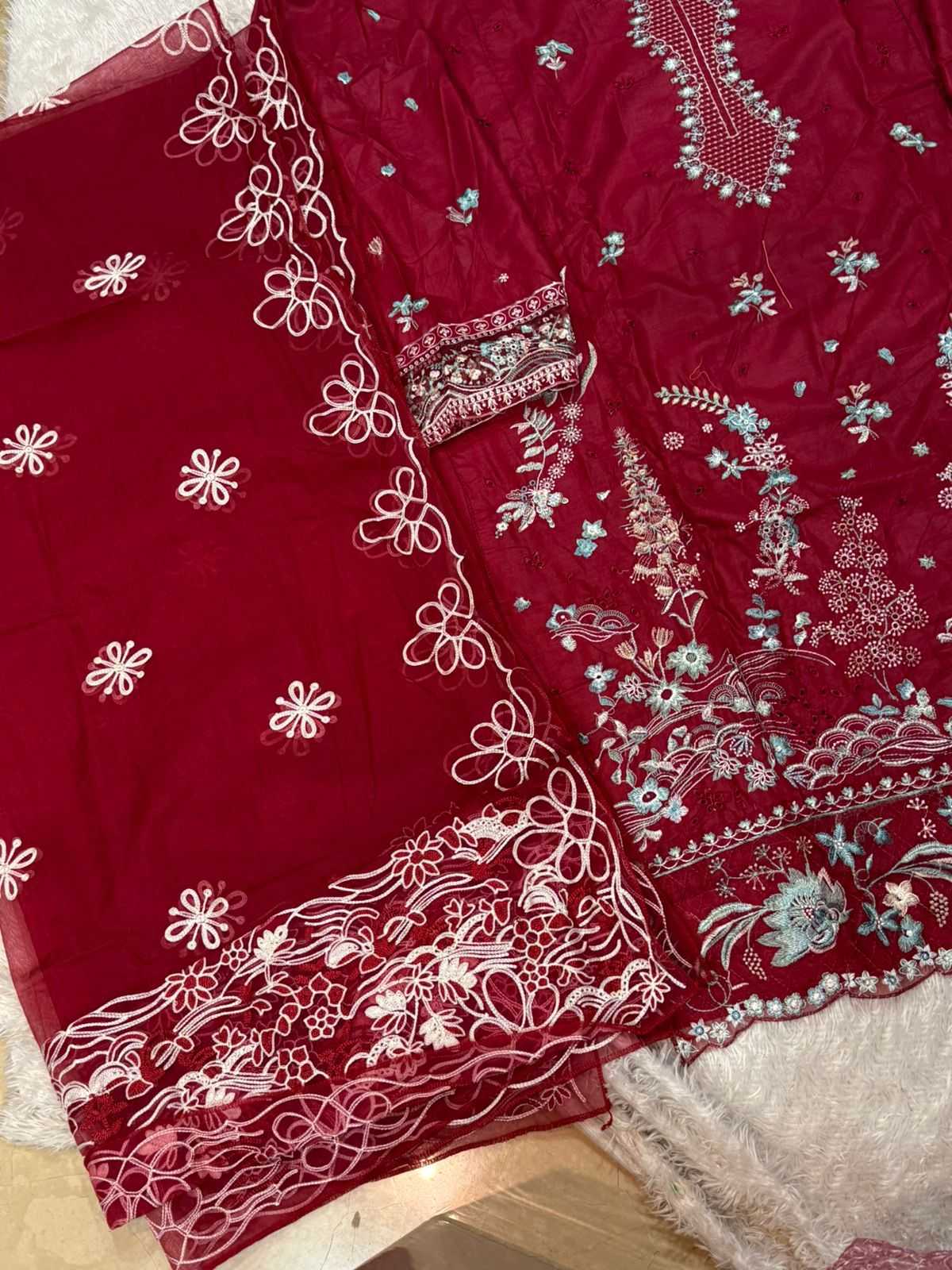 Ynf Pure Cotton KESH586 MEHBOOB 1835 Kurti Wholesale Cotton Kurtis Kurti Bottom With Dupatta Embroidered Kurtis Manufacturer- Kapda Export