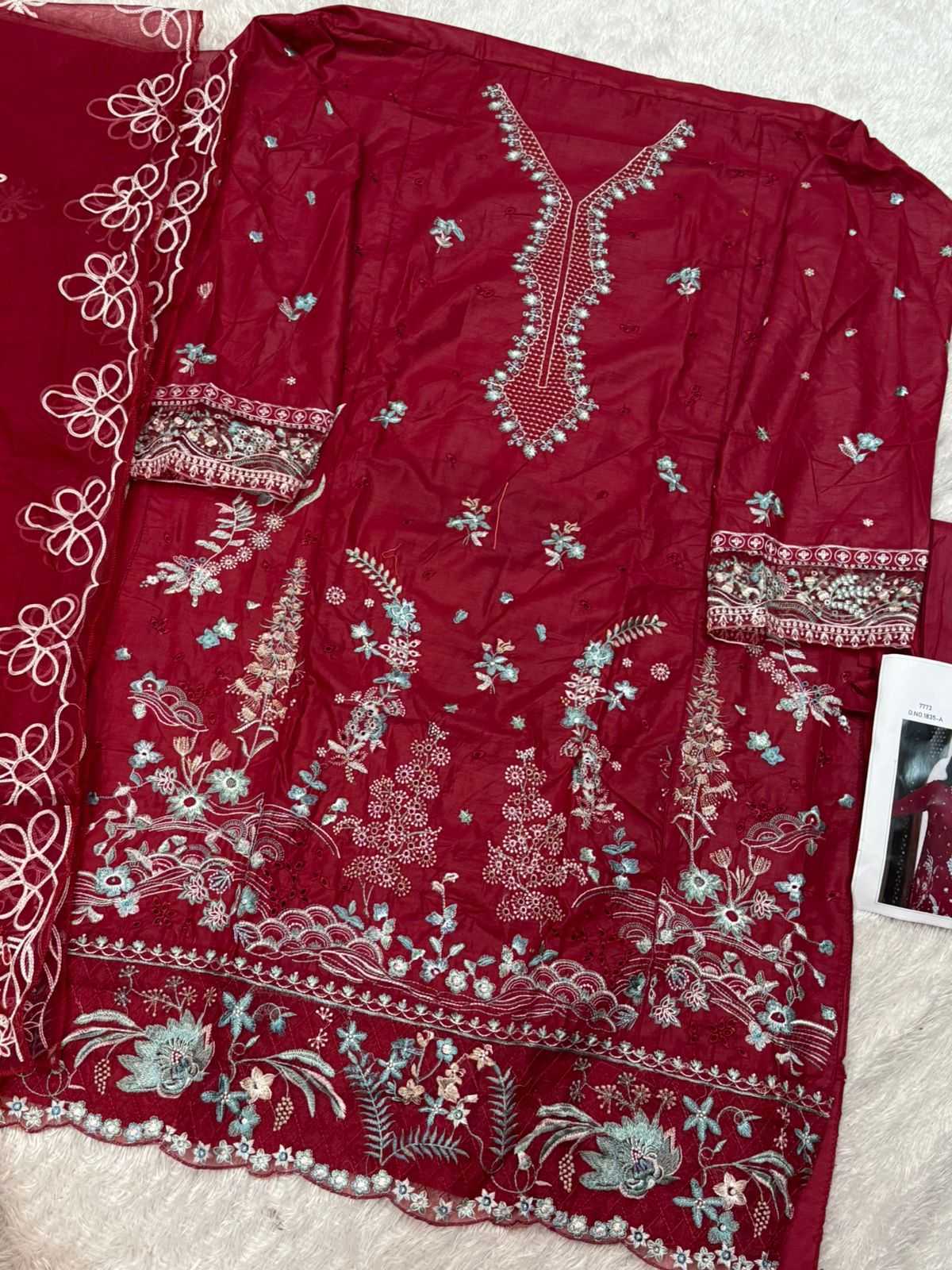 Ynf Pure Cotton KESH586 MEHBOOB 1835 Kurti Wholesale Cotton Kurtis Kurti Bottom With Dupatta Embroidered Kurtis Manufacturer- Kapda Export