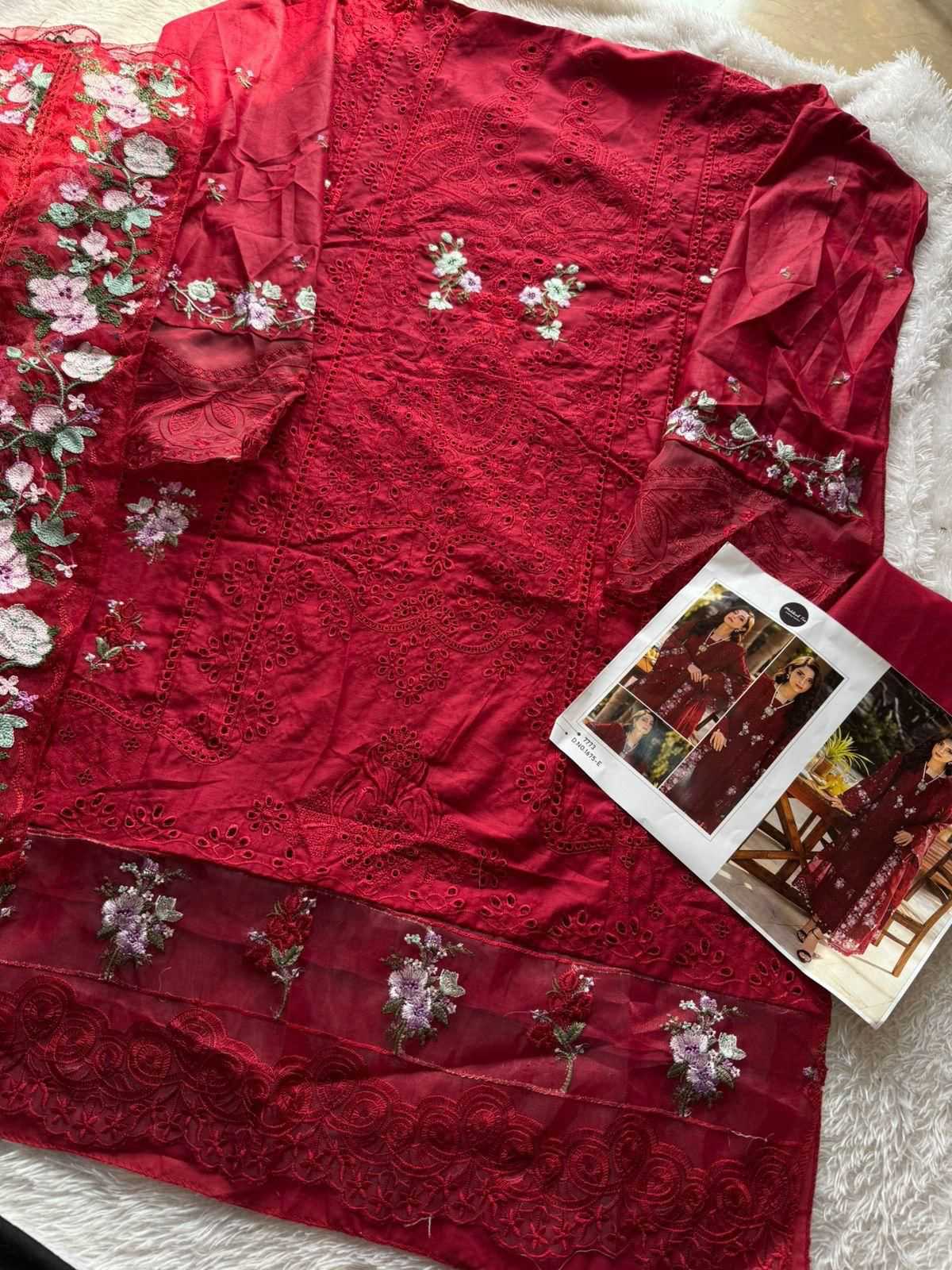 Ynf Pure Cotton KESH586 MEHBOOB PREMIUM VOL-2 Kurti Wholesale Cotton Kurtis Kurti Bottom With Dupatta Embroidered Kurtis Manufacturer- Kapda Export