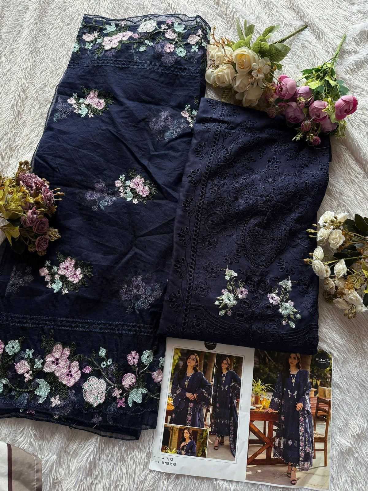 Ynf Pure Cotton KESH586 MEHBOOB PREMIUM VOL-2 Kurti Wholesale Cotton Kurtis Kurti Bottom With Dupatta Embroidered Kurtis Manufacturer- Kapda Export