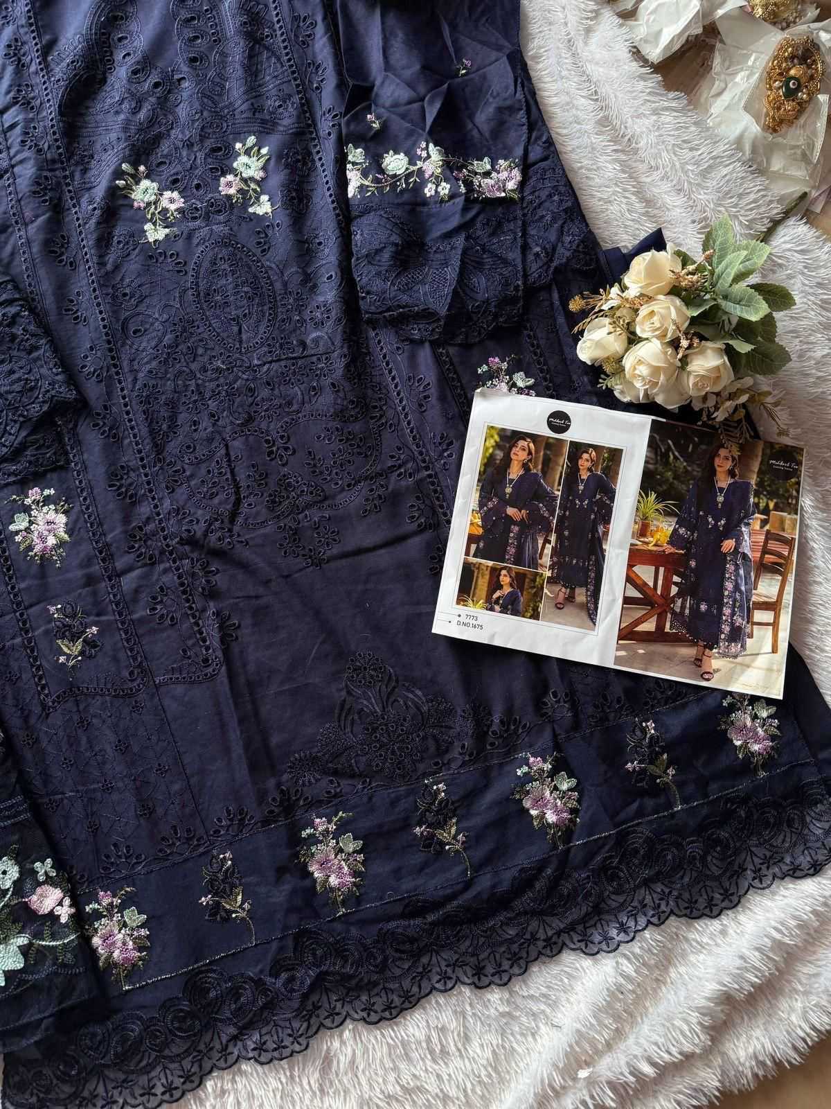 Ynf Pure Cotton KESH586 MEHBOOB PREMIUM VOL-2 Kurti Wholesale Cotton Kurtis Kurti Bottom With Dupatta Embroidered Kurtis Manufacturer- Kapda Export