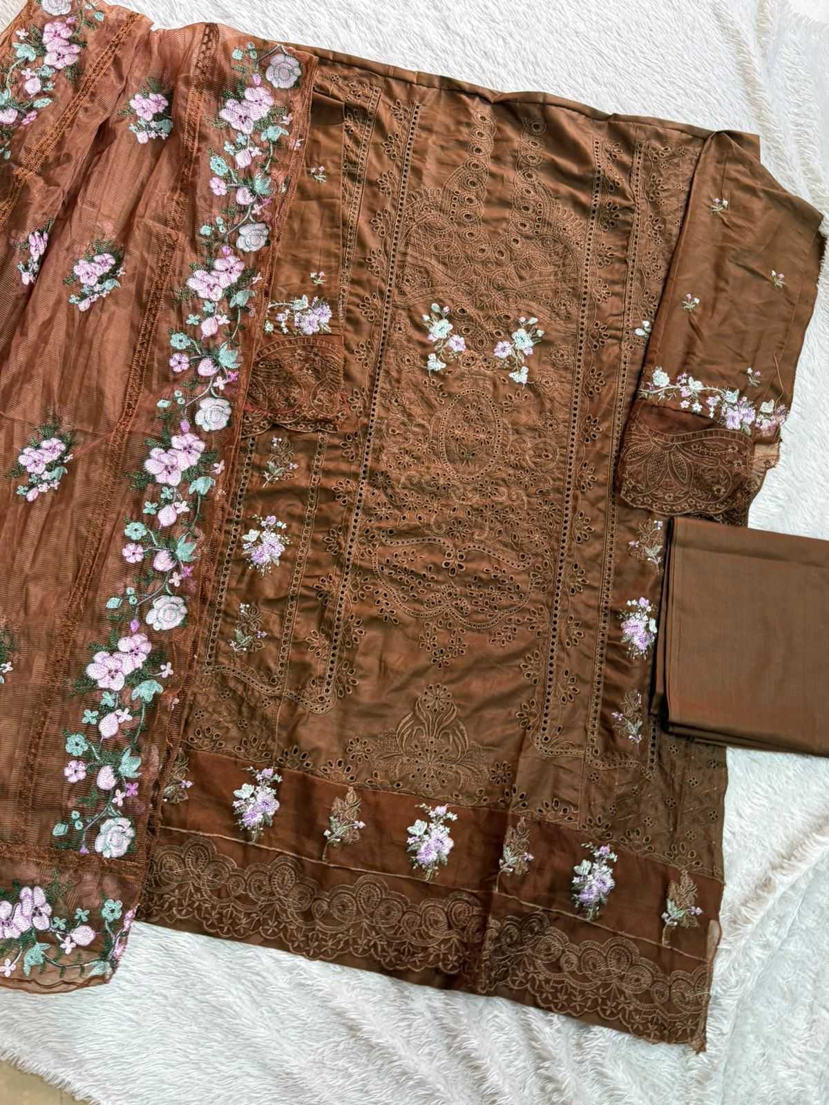 Ynf Pure Cotton KESH586 MEHBOOB PREMIUM VOL-2 Kurti Wholesale Cotton Kurtis Kurti Bottom With Dupatta Embroidered Kurtis Manufacturer- Kapda Export