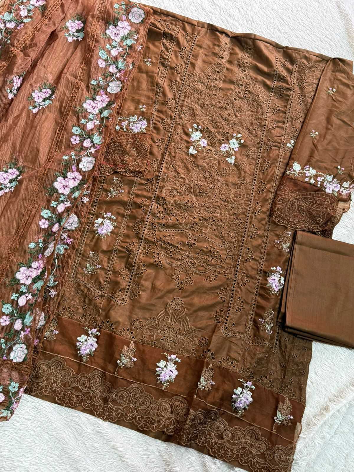 Ynf Pure Cotton KESH586 MEHBOOB PREMIUM VOL-2 Kurti Wholesale Cotton Kurtis Kurti Bottom With Dupatta Embroidered Kurtis Manufacturer- Kapda Export