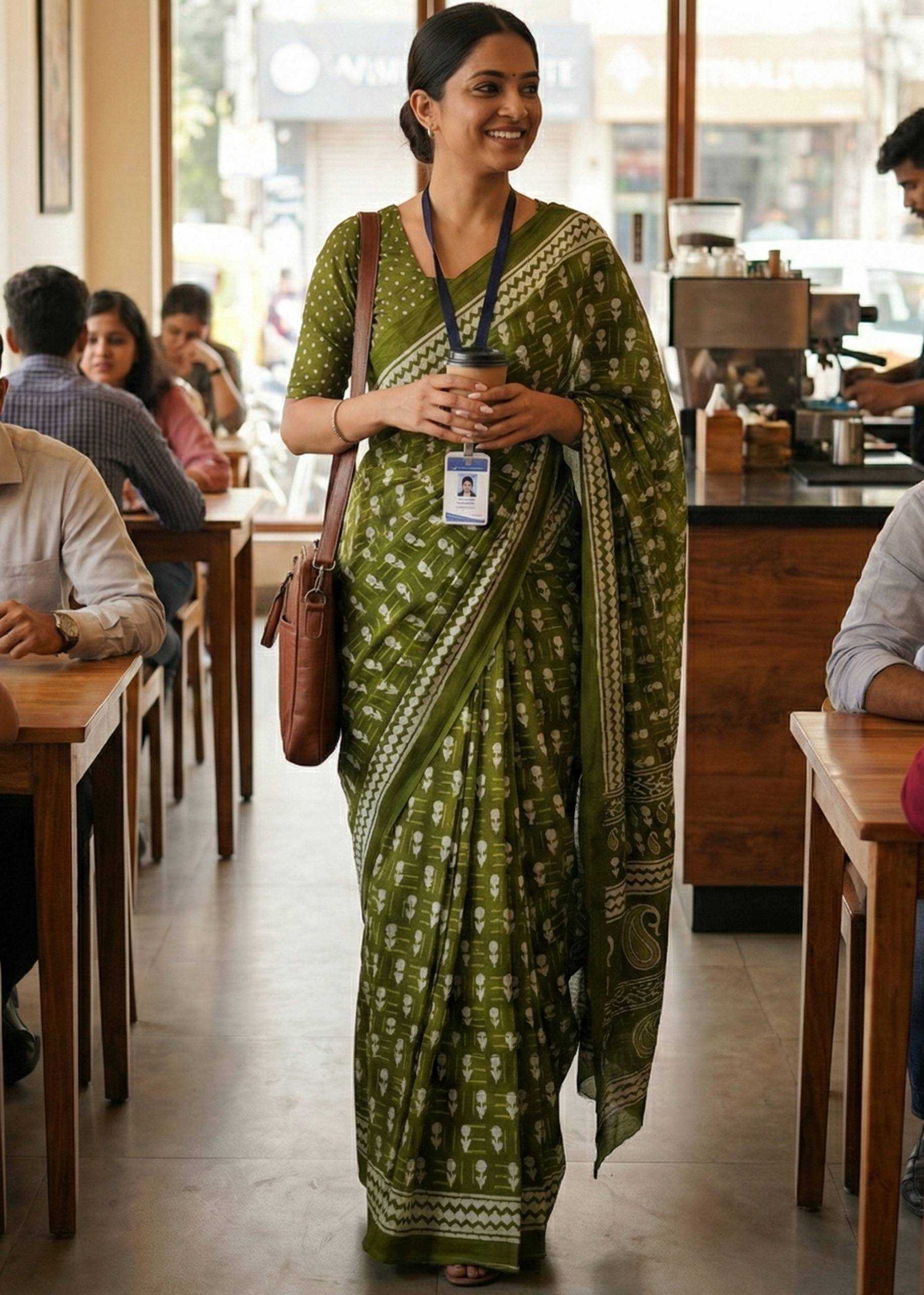 Ynf Pure Cotton RIN229 ANISHA Sarees Wholesale Block Print Sarees Cotton Sarees Casual Sarees Manufacturer- Kapda Export