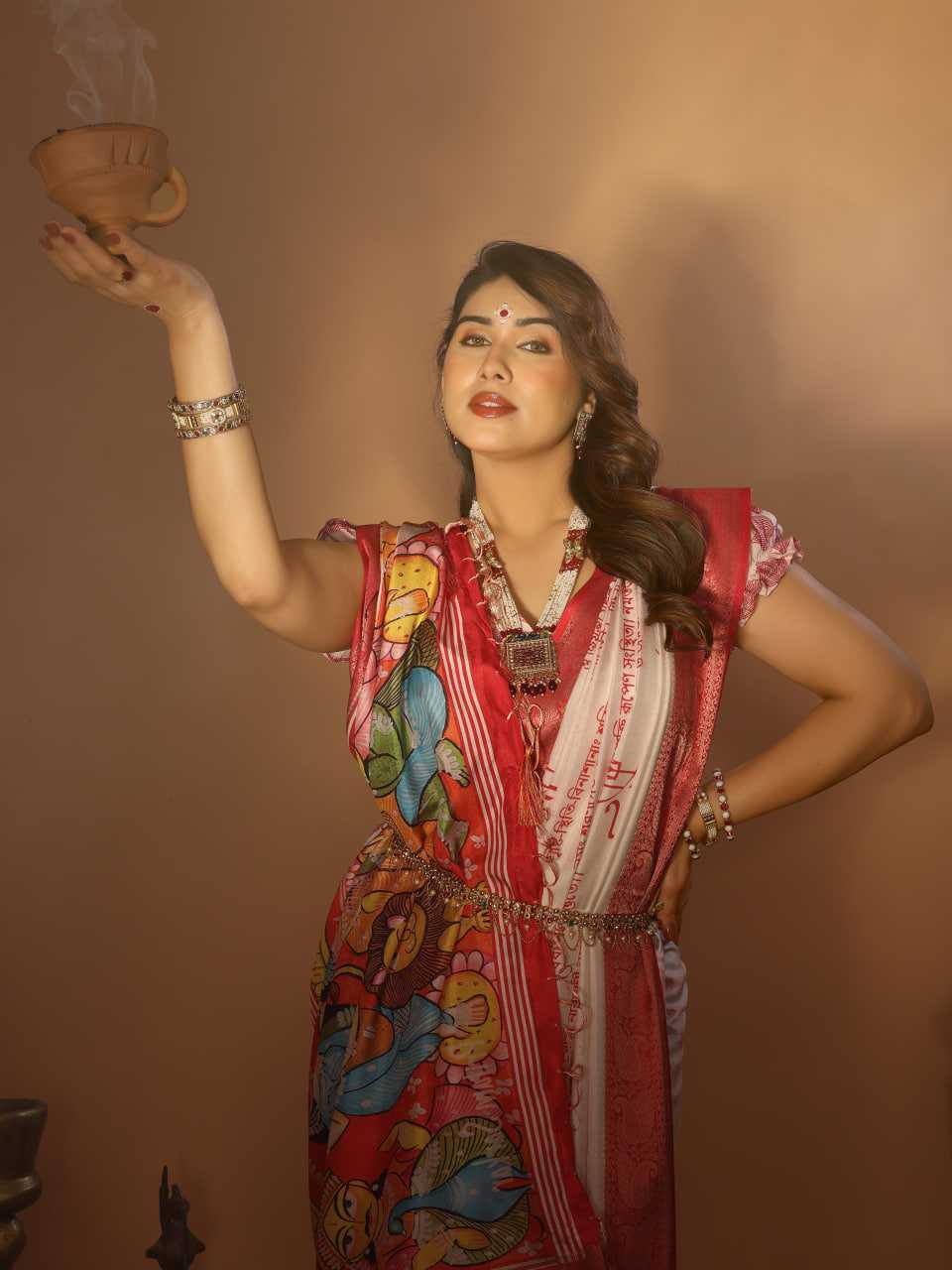 Ynf Pure Linen KESH719 113 Sarees Wholesale Designer Sarees Indian Sarees Red Sarees Manufacturer- Kapda Export