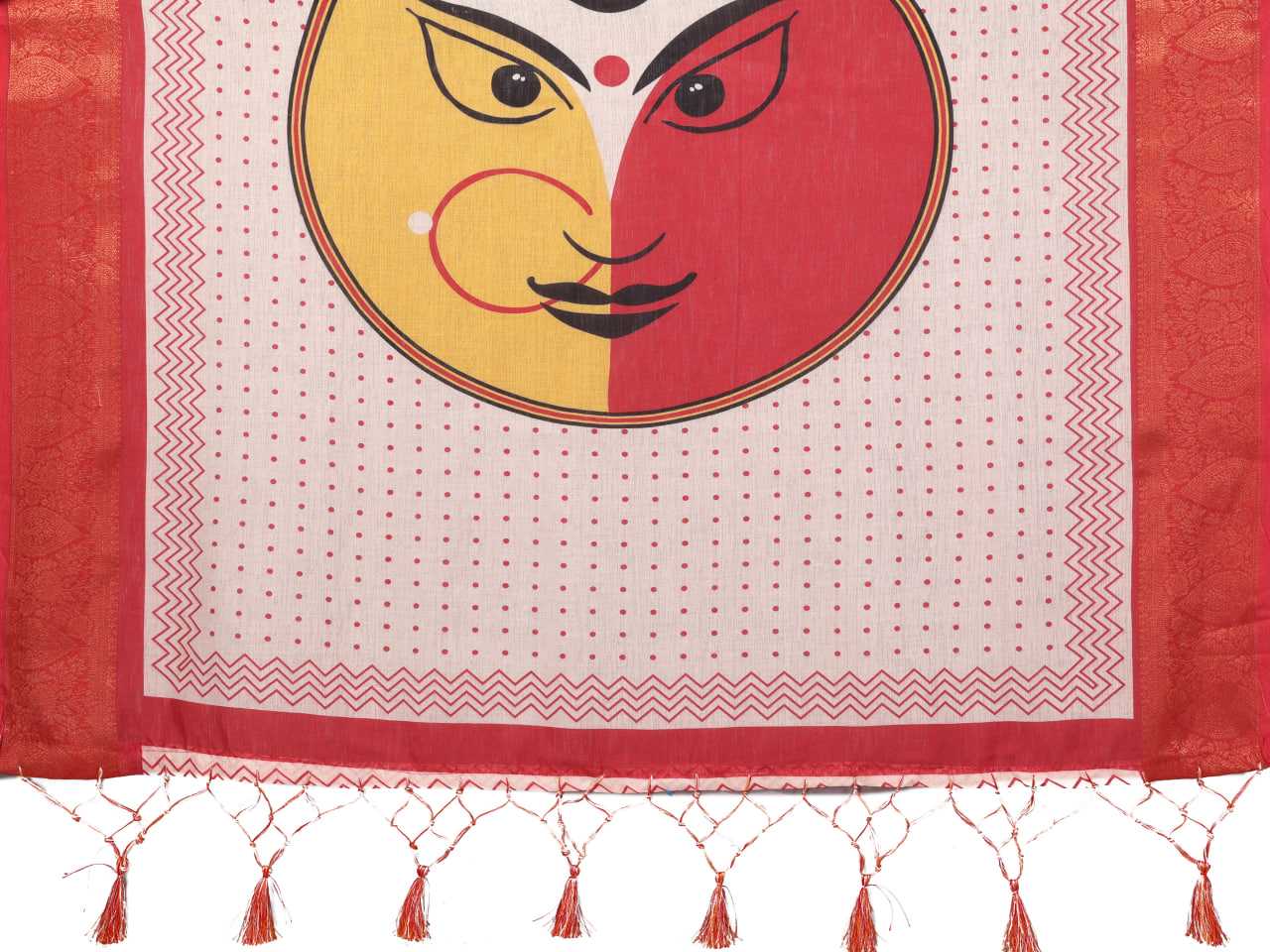 Ynf Pure Linen KESH719 115 Sarees Wholesale Red Sarees Traditional Sarees Festive Sarees Manufacturer- Kapda Export