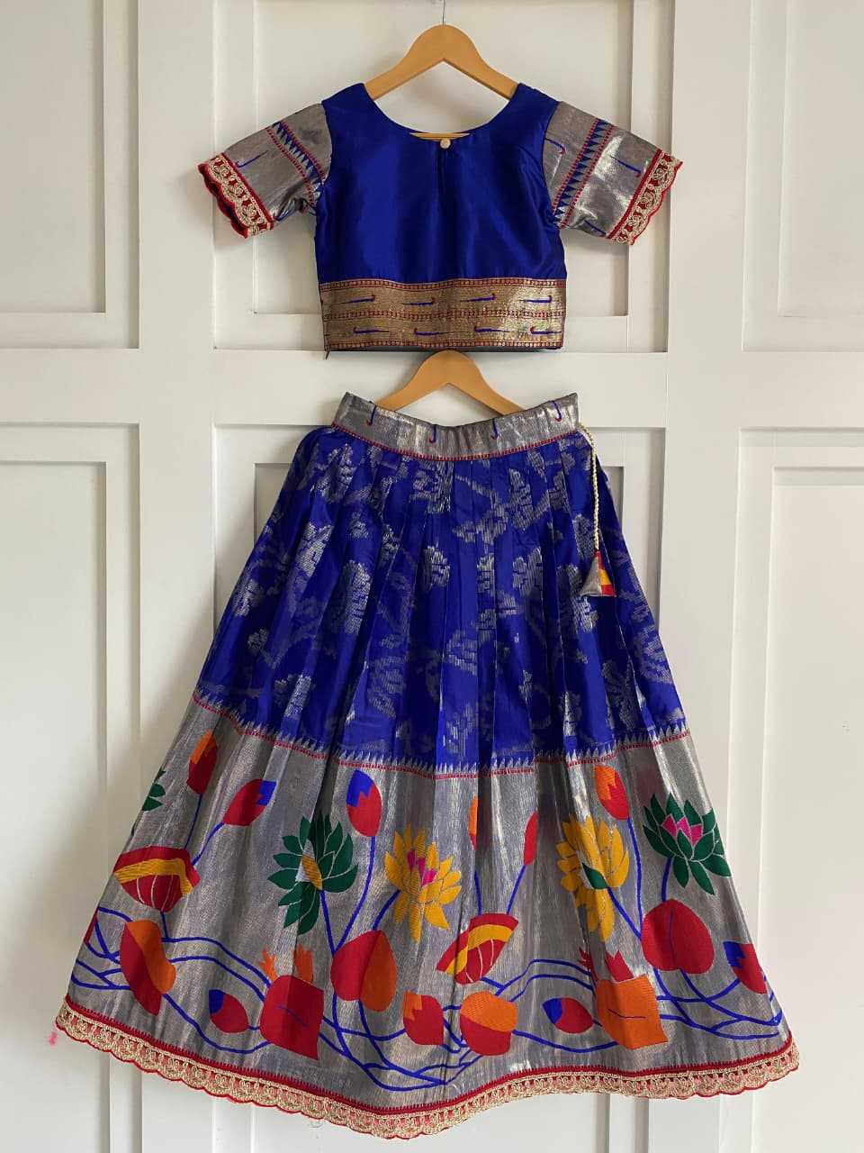 Ynf Pure Silk KESH249 Geeta Kids Wear Wholesale Kids Lehenga Kids Festive Wear Kids Silk Dress Manufacturer- Kapda Export
