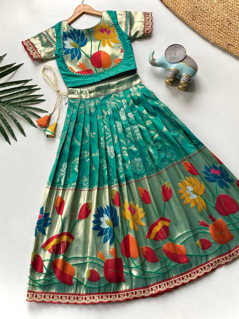 Ynf Pure Silk KESH249 Geeta Kids Wear Wholesale Kids Lehenga Kids Festive Wear Kids Silk Dress Manufacturer- Kapda Export