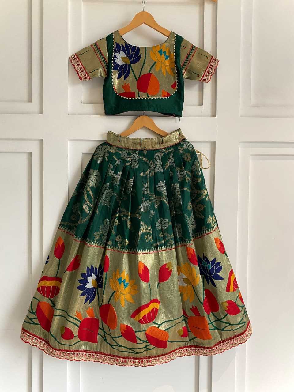 Ynf Pure Silk KESH249 Geeta Kids Wear Wholesale Kids Lehenga Kids Festive Wear Kids Silk Dress Manufacturer- Kapda Export