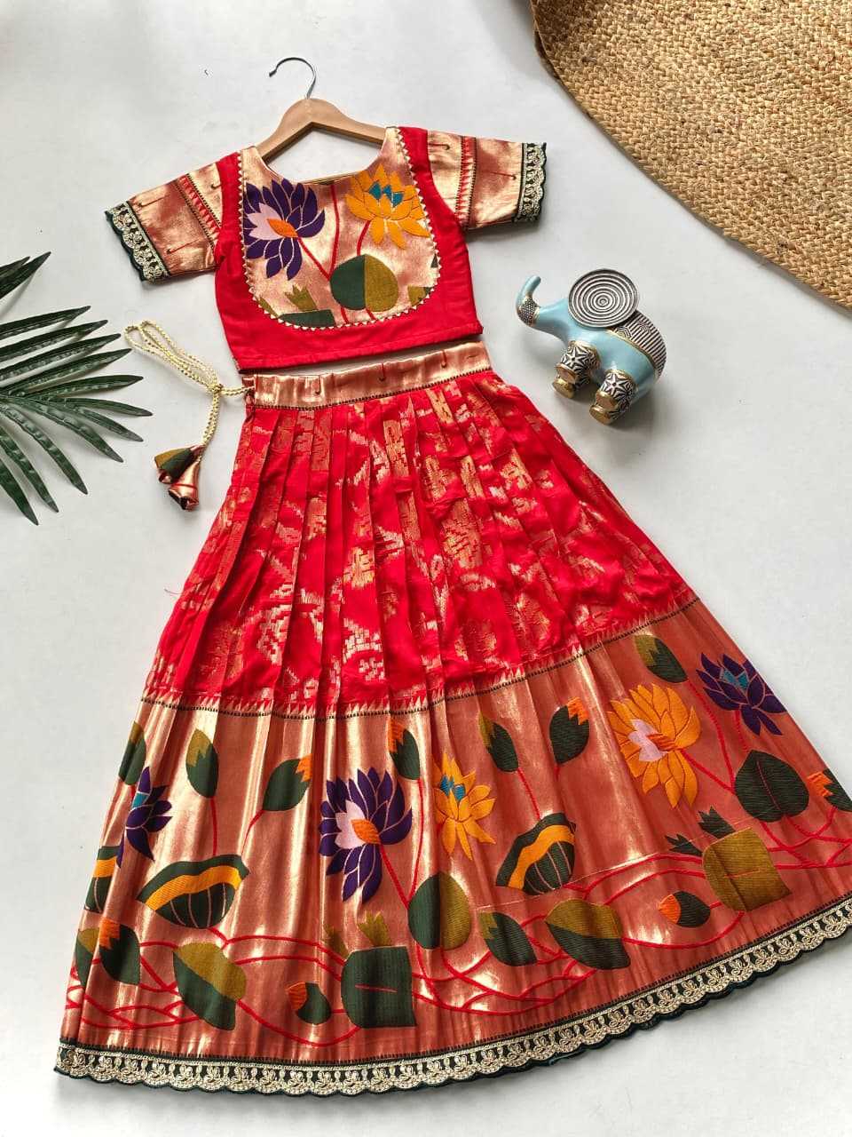 Ynf Pure Silk KESH249 Geeta Kids Wear Wholesale Kids Lehenga Kids Festive Wear Kids Silk Dress Manufacturer- Kapda Export