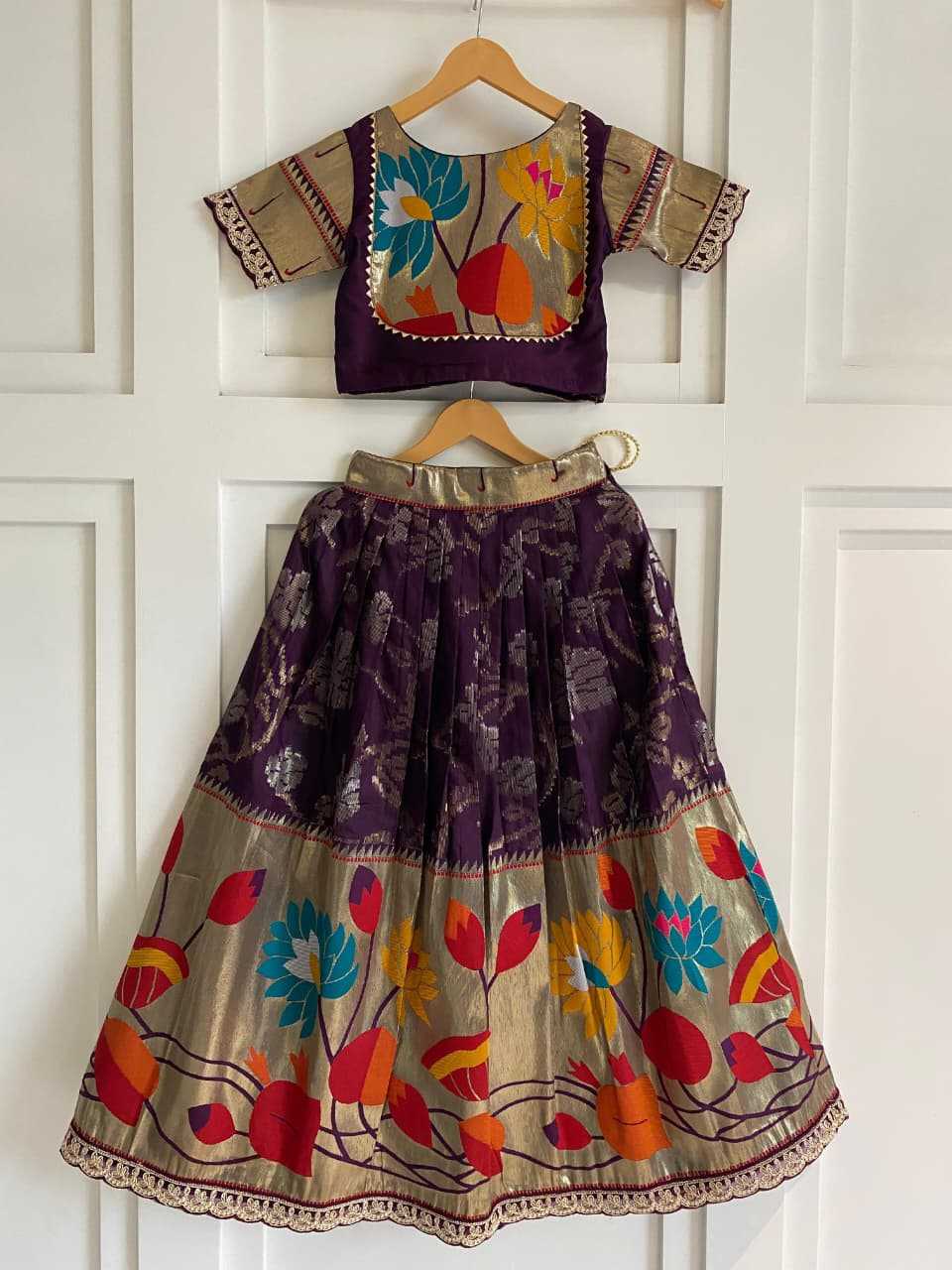 Ynf Pure Silk KESH249 Geeta Kids Wear Wholesale Kids Lehenga Kids Festive Wear Kids Silk Dress Manufacturer- Kapda Export