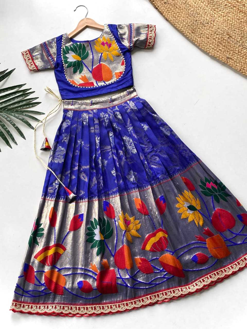 Ynf Pure Silk KESH249 Geeta Kids Wear Wholesale Kids Lehenga Kids Festive Wear Kids Silk Dress Manufacturer- Kapda Export