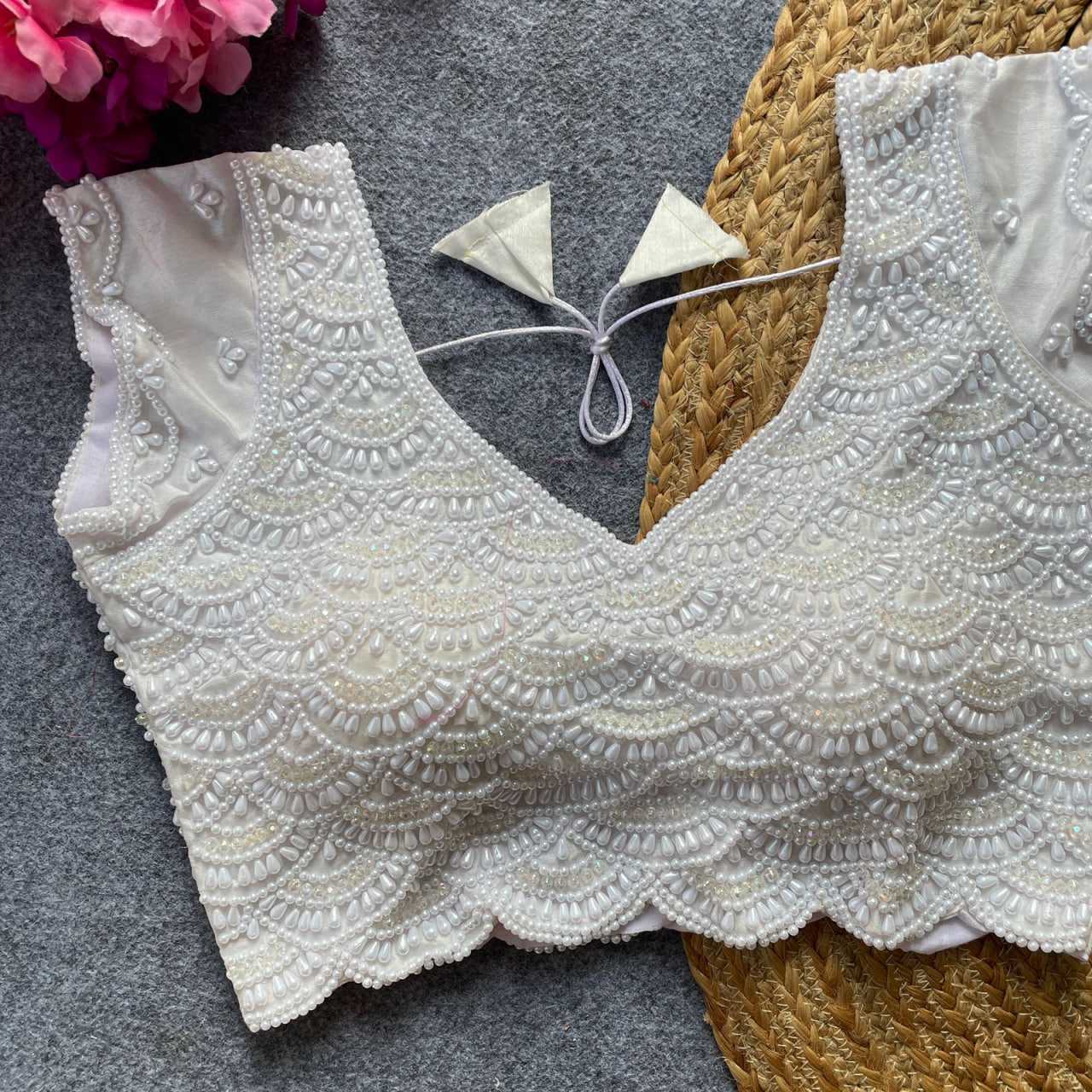 Ynf Pure Silk KESH426 preal Moti Readymade Blouses Wholesale Embroidered Blouses Party Wear Blouse Fashion Blouse Manufacturer- Kapda Export