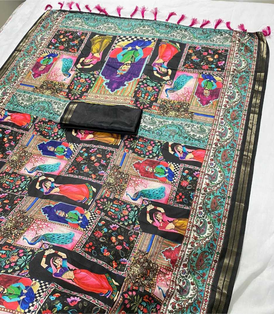 Ynf Pure Silk KESH592 arrow zari Silk Sarees Wholesale Printed Silk Saree Zari Border Silk Sarees Pashmina Silk Sarees Manufacturer- Kapda Export