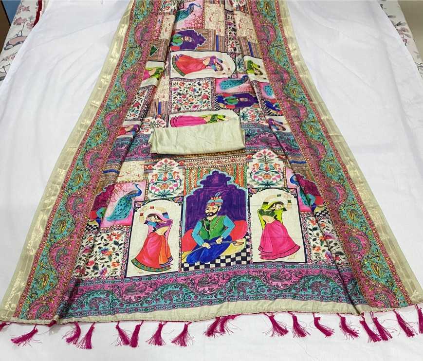 Ynf Pure Silk KESH592 arrow zari Silk Sarees Wholesale Printed Silk Saree Zari Border Silk Sarees Pashmina Silk Sarees Manufacturer- Kapda Export