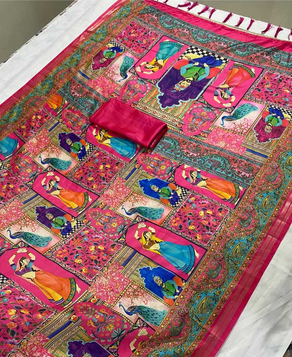 Ynf Pure Silk KESH592 arrow zari Silk Sarees Wholesale Printed Silk Saree Zari Border Silk Sarees Pashmina Silk Sarees Manufacturer- Kapda Export