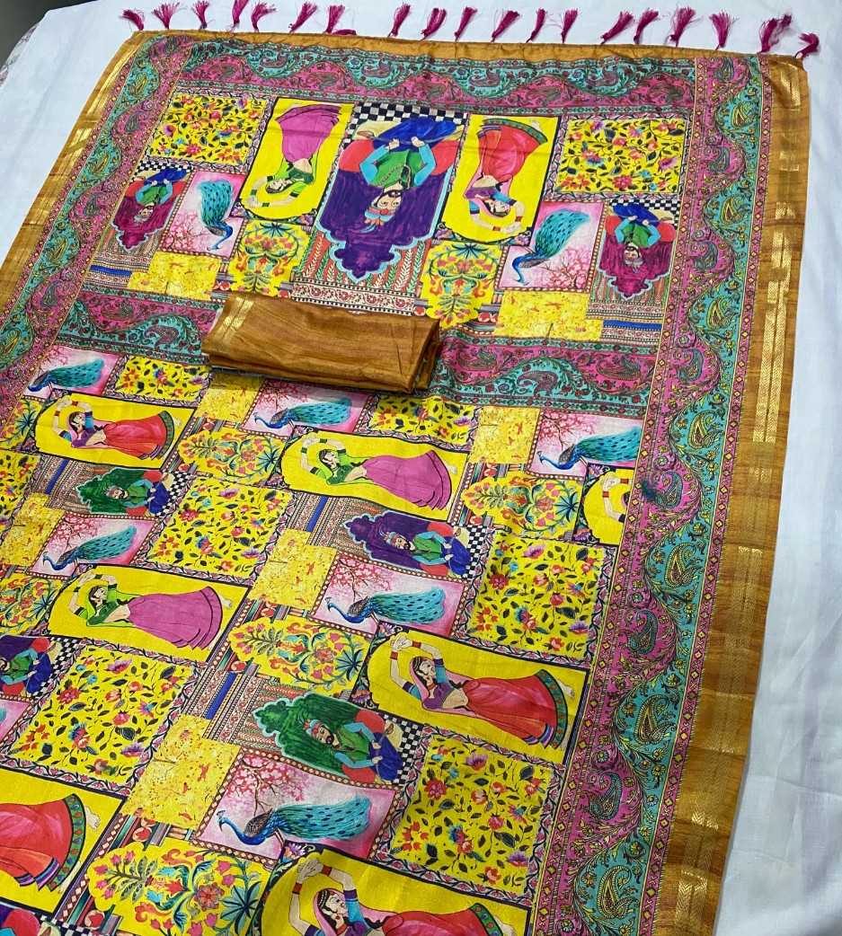 Ynf Pure Silk KESH592 arrow zari Silk Sarees Wholesale Printed Silk Saree Zari Border Silk Sarees Pashmina Silk Sarees Manufacturer- Kapda Export