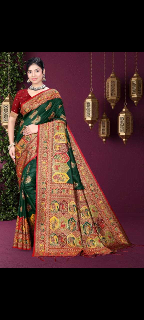 Ynf Pure Silk KESH724 19 Silk Sarees Wholesale Paithani Sarees Soft Silk Sarees Pashmina Silk Sarees Manufacturer- Kapda Export