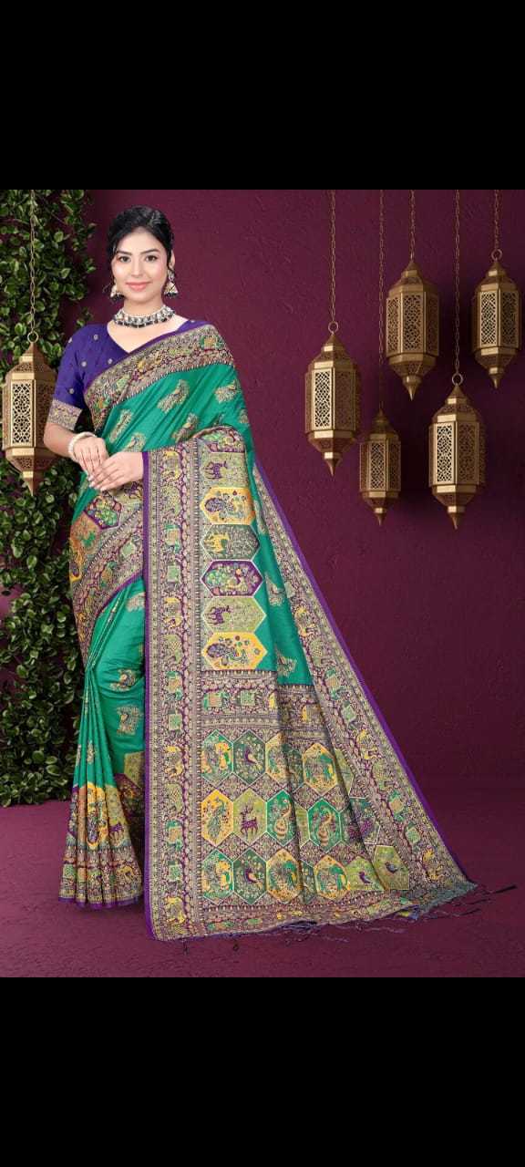 Ynf Pure Silk KESH724 19 Silk Sarees Wholesale Paithani Sarees Soft Silk Sarees Pashmina Silk Sarees Manufacturer- Kapda Export