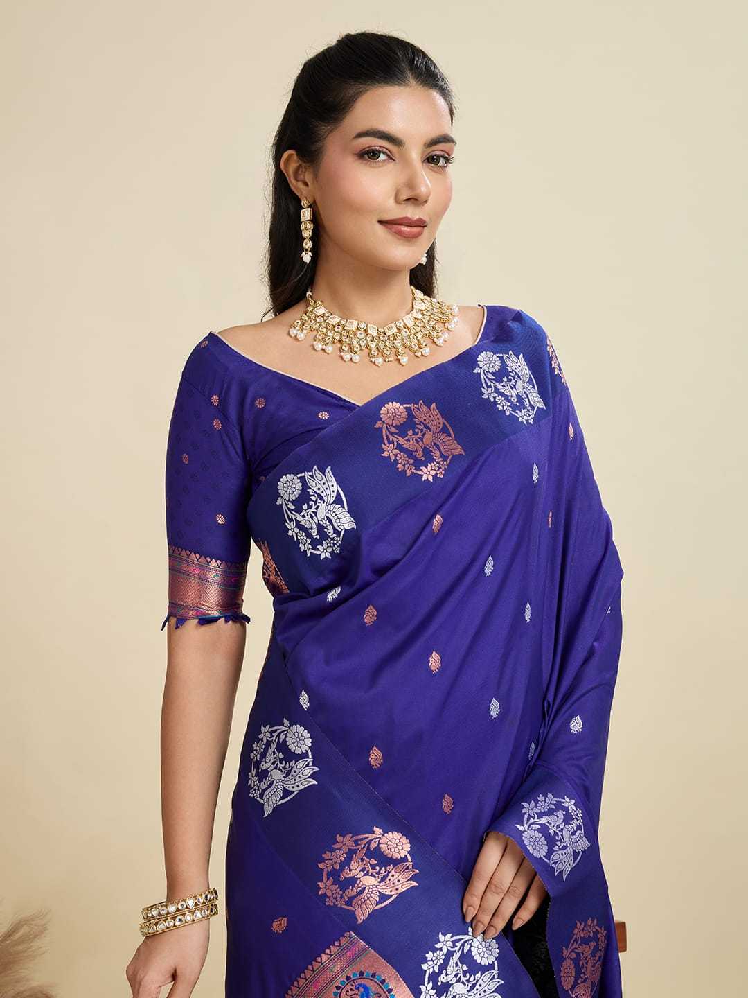 Ynf Pure Soft KESH484 JAL Silk Sarees Wholesale Paithani Sarees Kanjivaram Silk Sarees Zari Border Silk Sarees Manufacturer- Kapda Export