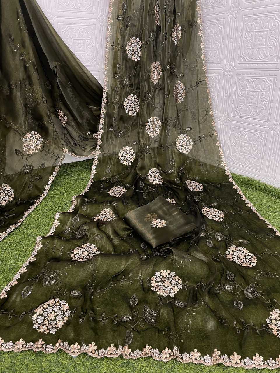 Ynf Pure Soft KESH689 801 Sarees Wholesale Jimmy Choo Sarees Sequence Sarees Chiffon Sarees Manufacturer- Kapda Export