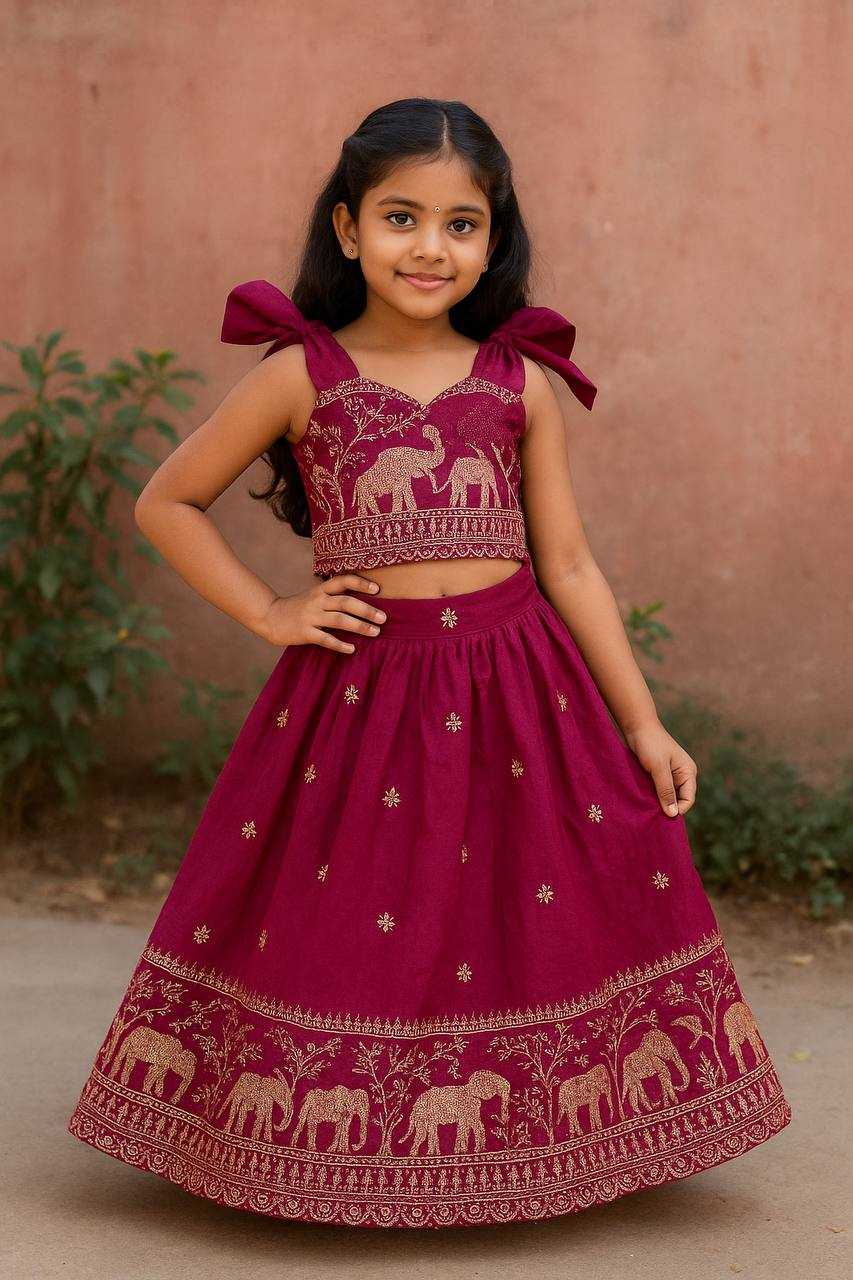 Ynf Pure Soft KESH709 33 Kids Wear Wholesale Kids Lehenga Kids Lehenga Choli Girls Ethnic Wear Manufacturer- Kapda Export