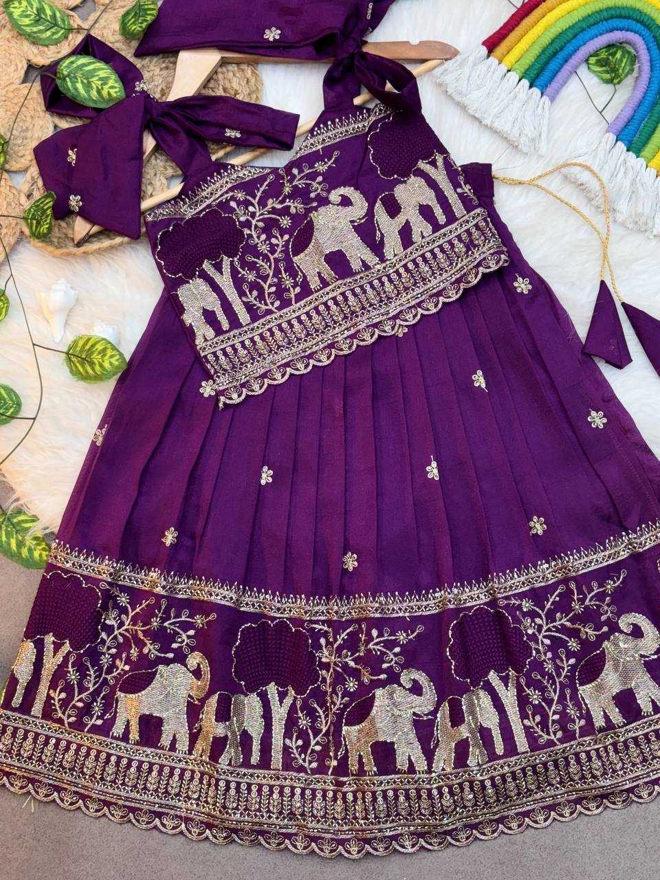 Ynf Pure Soft KESH709 33 Kids Wear Wholesale Kids Lehenga Kids Lehenga Choli Girls Ethnic Wear Manufacturer- Kapda Export