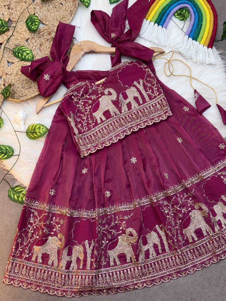 Ynf Pure Soft KESH709 33 Kids Wear Wholesale Kids Lehenga Kids Lehenga Choli Girls Ethnic Wear Manufacturer- Kapda Export