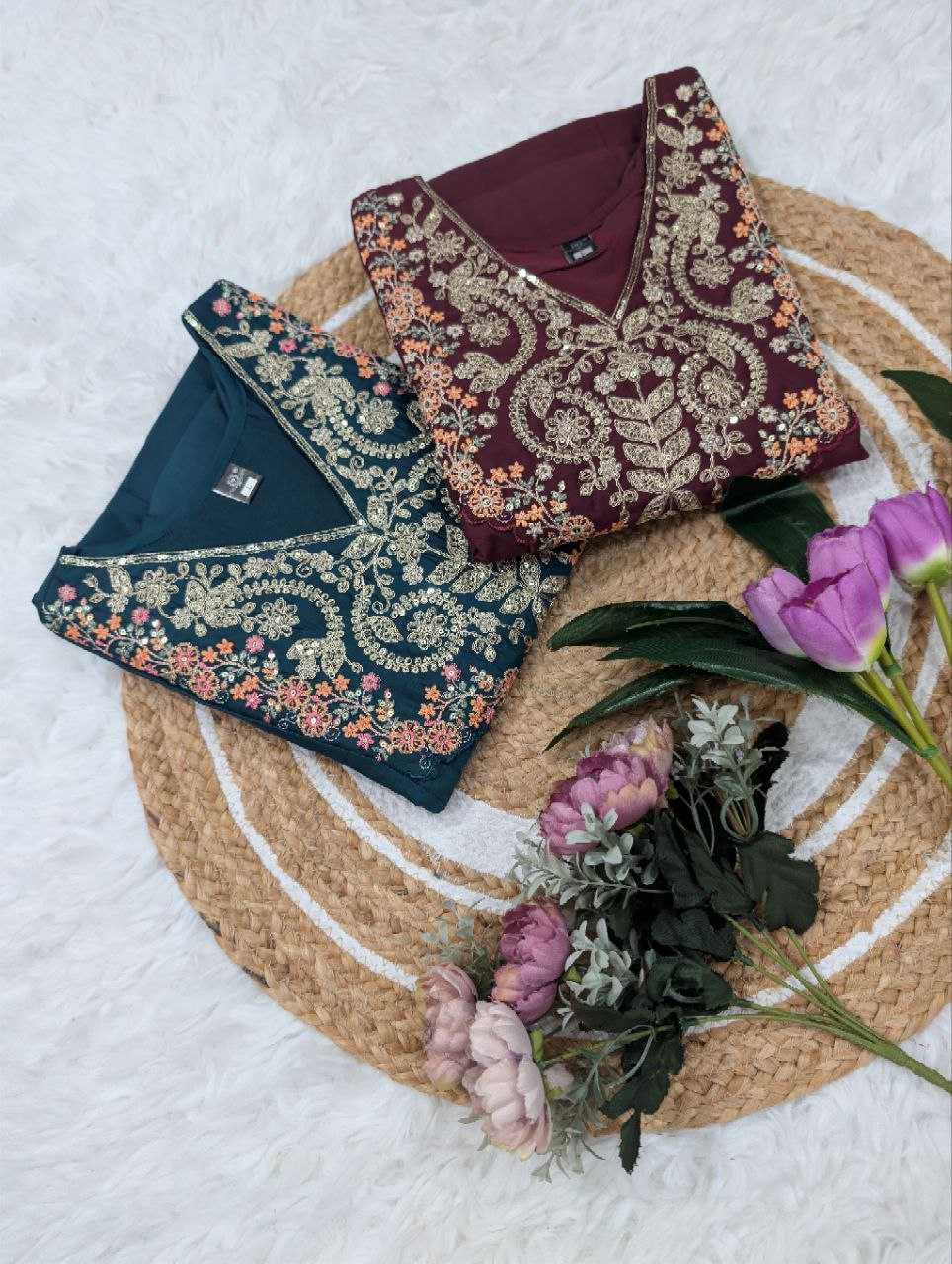 Ynf Pure Viscos KESH529 SARA Gowns Wholesale Party Gowns Embroidered Gown Sequin Gowns Manufacturer- Kapda Export