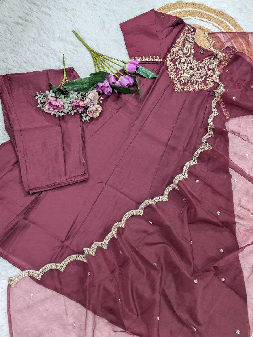 Ynf Pure Viscos KESH529 SARA Gowns Wholesale Party Gowns Embroidered Gown Sequin Gowns Manufacturer- Kapda Export