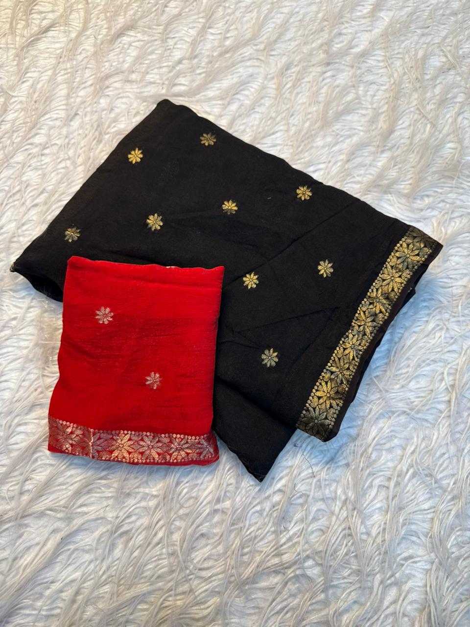 Ynf Pure Viscos KESH604 demanded Sarees Wholesale Jacquard Saree Viscose Saree Black Sarees Manufacturer- Kapda Export