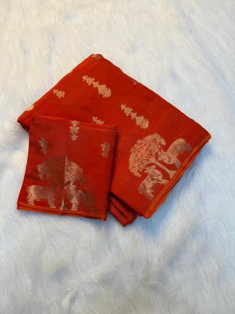 Ynf Pure Viscos KESH604 Sparrow Dola Sarees Wholesale Designer Sarees Ruffle Sarees Jacquard Saree Manufacturer- Kapda Export