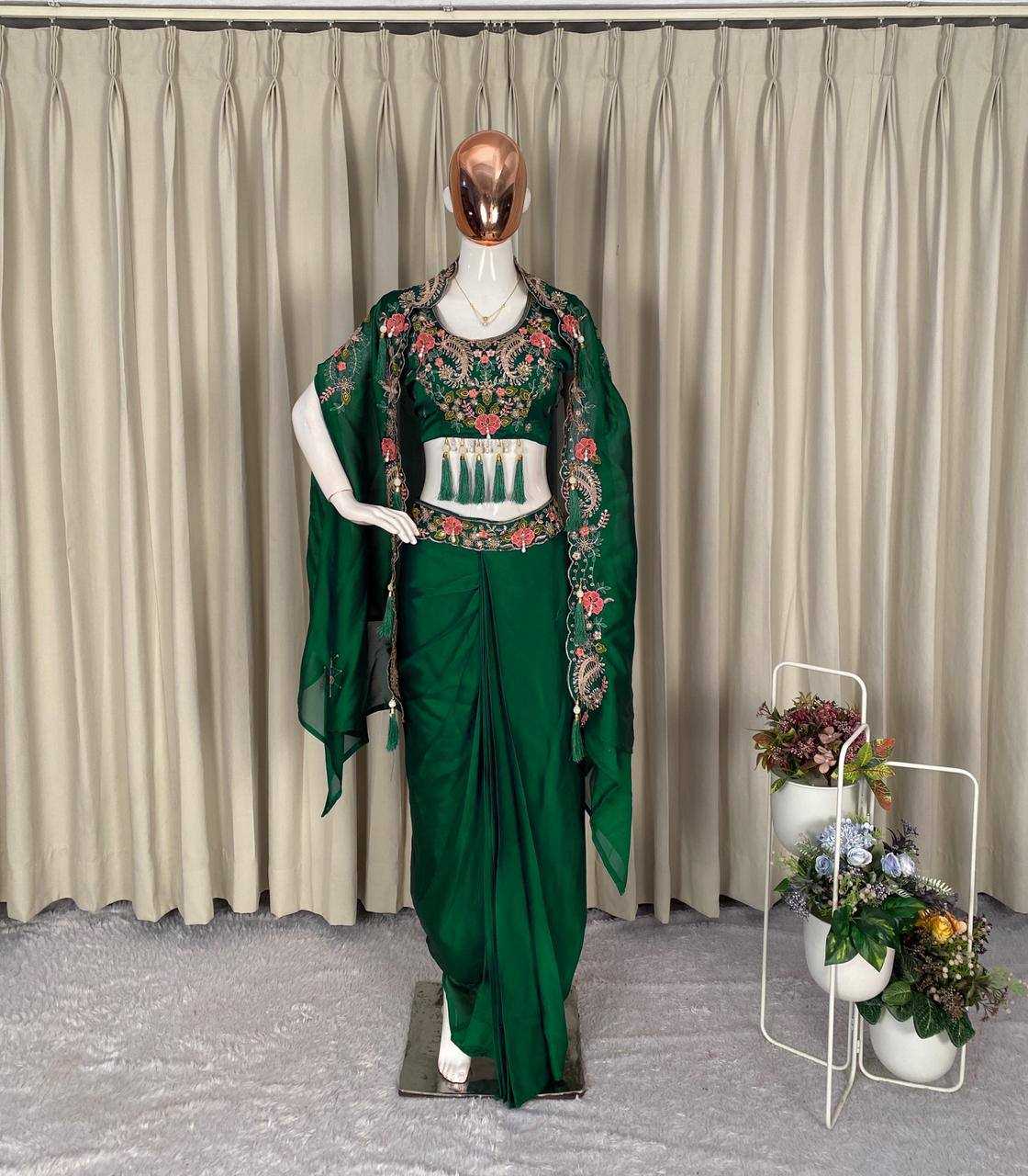 Ynf Rangoli Silk KESH678 425 Kurti Wholesale Embroidered Kurtis Silk Kurtis Kurtis With Dhoti Manufacturer- Kapda Export