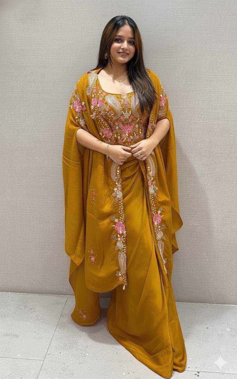 Ynf Rangoli Silk KESH678 425 Kurti Wholesale Embroidered Kurtis Silk Kurtis Kurtis With Dhoti Manufacturer- Kapda Export