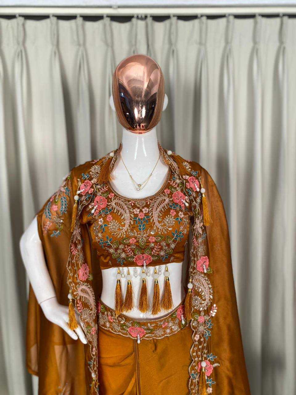 Ynf Rangoli Silk KESH678 425 Kurti Wholesale Embroidered Kurtis Silk Kurtis Kurtis With Dhoti Manufacturer- Kapda Export