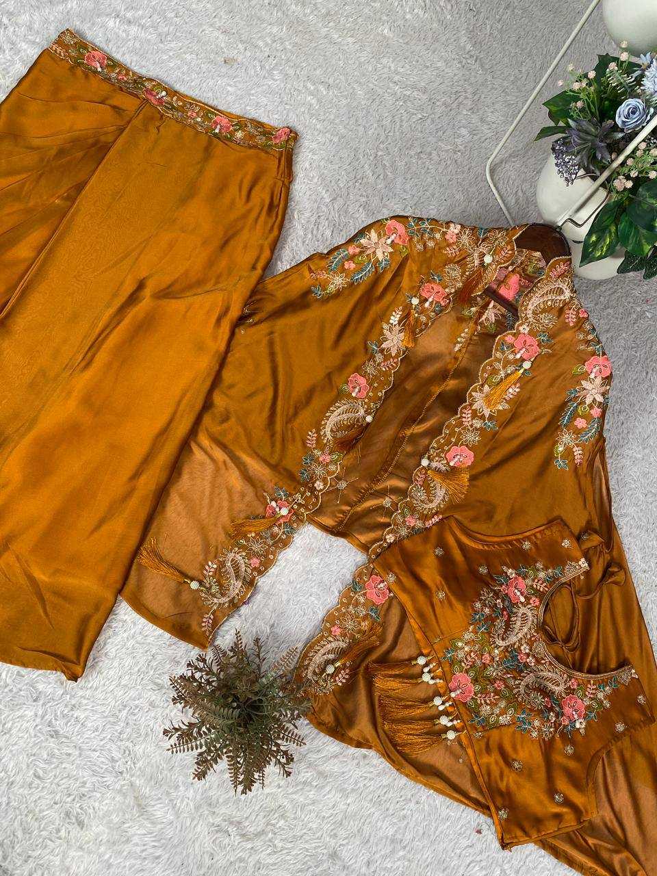 Ynf Rangoli Silk KESH678 425 Kurti Wholesale Embroidered Kurtis Silk Kurtis Kurtis With Dhoti Manufacturer- Kapda Export