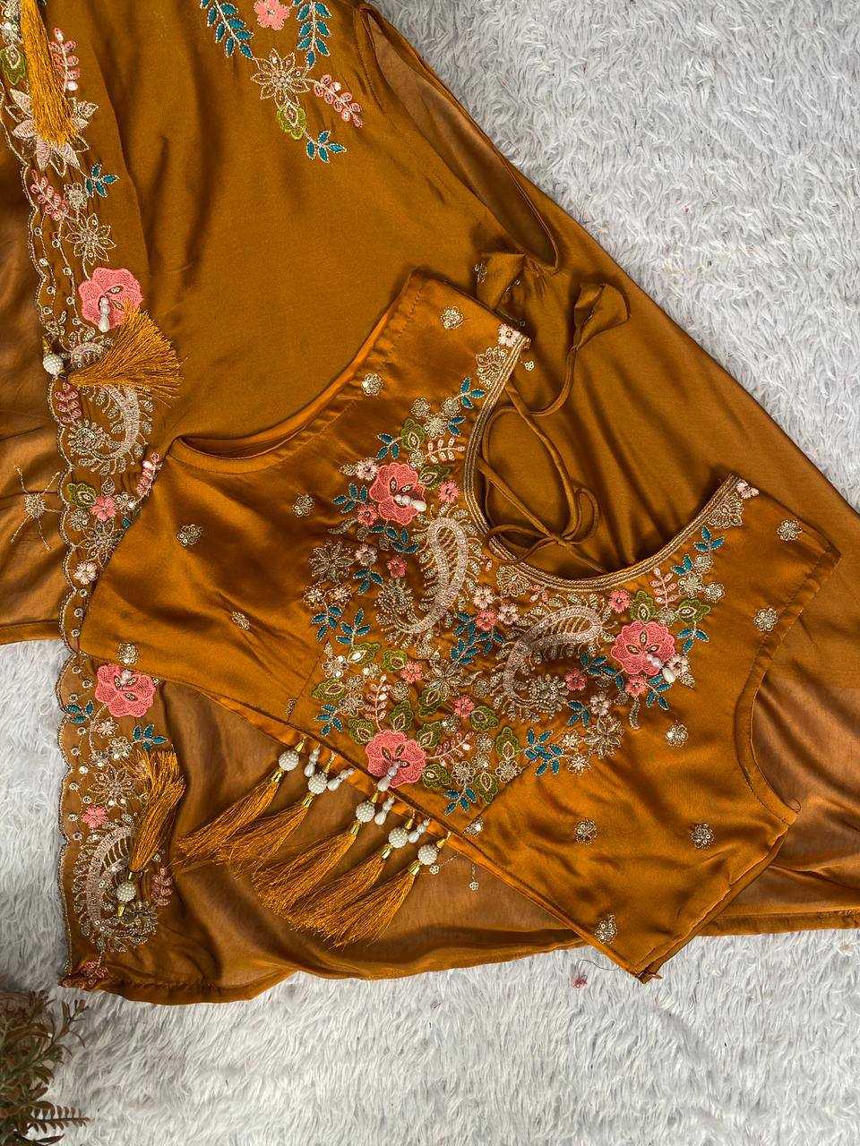 Ynf Rangoli Silk KESH678 425 Kurti Wholesale Embroidered Kurtis Silk Kurtis Kurtis With Dhoti Manufacturer- Kapda Export