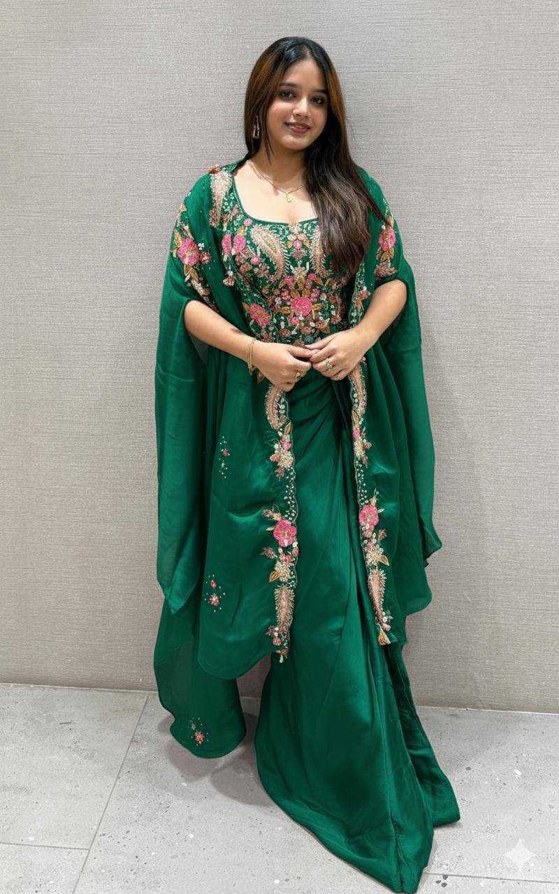 Ynf Rangoli Silk KESH678 425 Kurti Wholesale Embroidered Kurtis Silk Kurtis Kurtis With Dhoti Manufacturer- Kapda Export