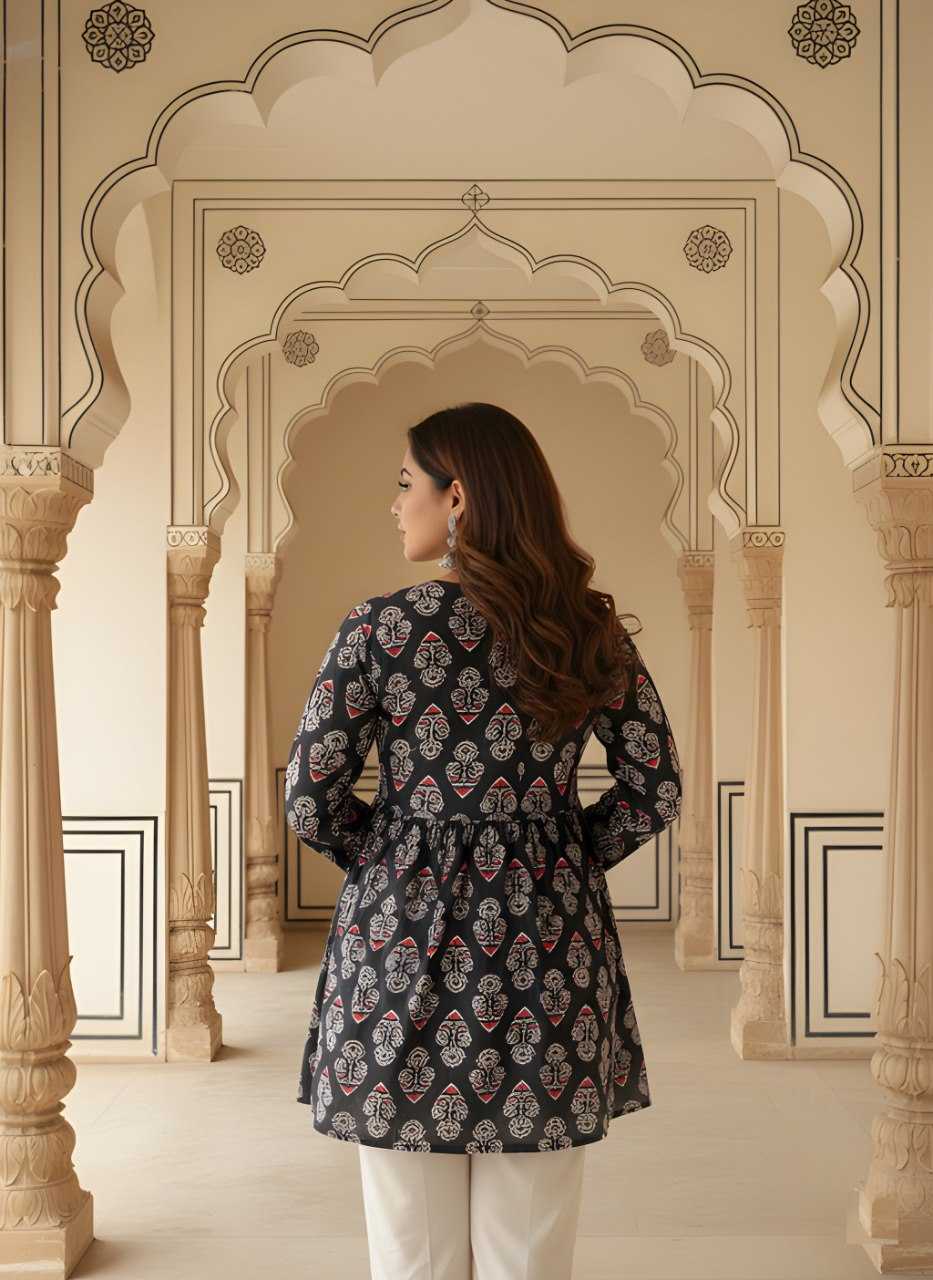 Ynf Rayon KESH559 1043 Kurti Wholesale Short Kurtis Printed Kurtis Tunic Kurti Manufacturer- Kapda Export