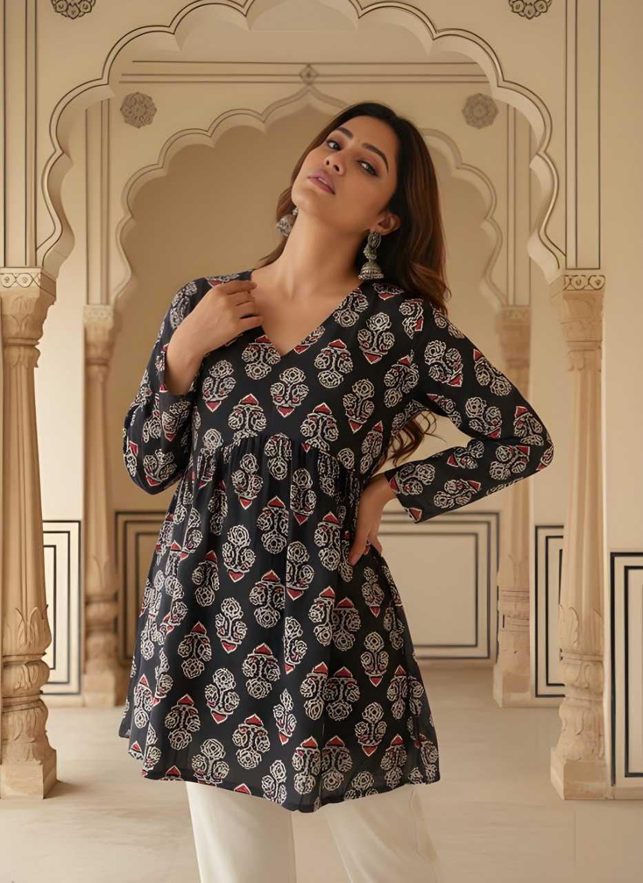 Ynf Rayon KESH559 1043 Kurti Wholesale Short Kurtis Printed Kurtis Tunic Kurti Manufacturer- Kapda Export
