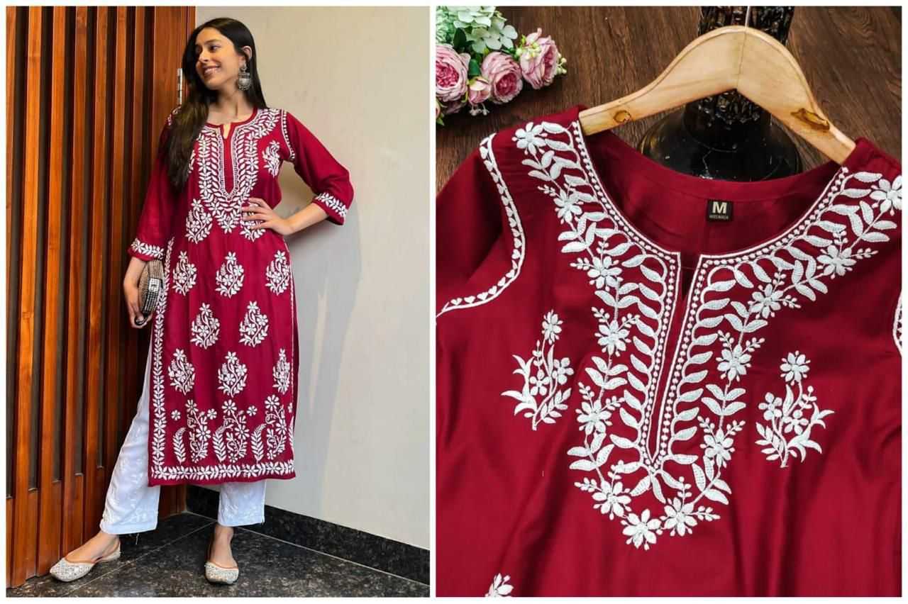 Ynf Reyon Cotton KESH502 MF 402 Kurti Festive Collections Plus Size Collections Wholesale Cotton Kurtis Kurtis With Bottom Embroidered Kurtis Manufacturer- Kapda Export