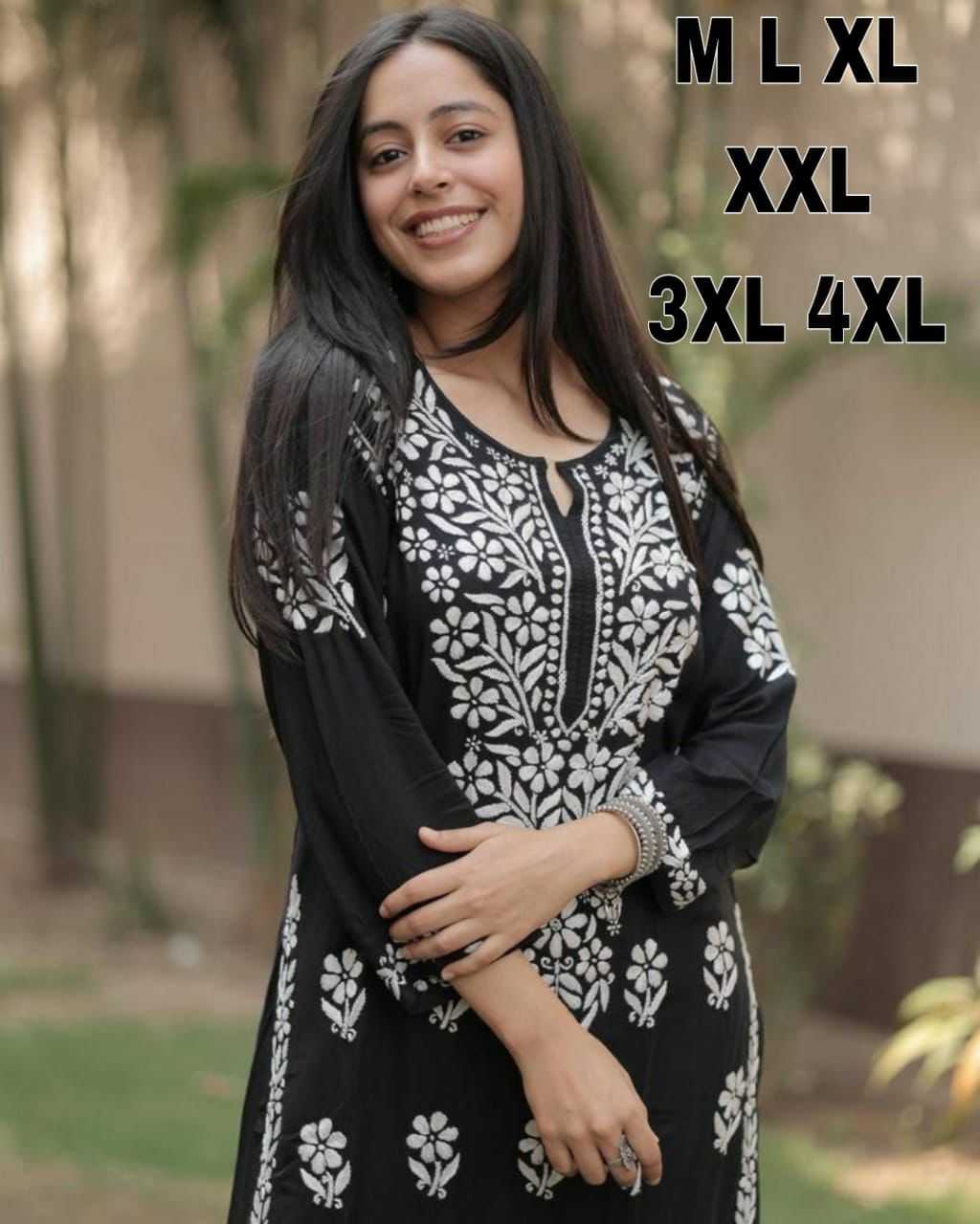 Ynf Reyon Cotton KESH502 MF 499 Kurti Festive Collections Plus Size Collections Wholesale Cotton Kurtis Chikankari Kurtis Kurti With Palazzo Manufacturer- Kapda Export