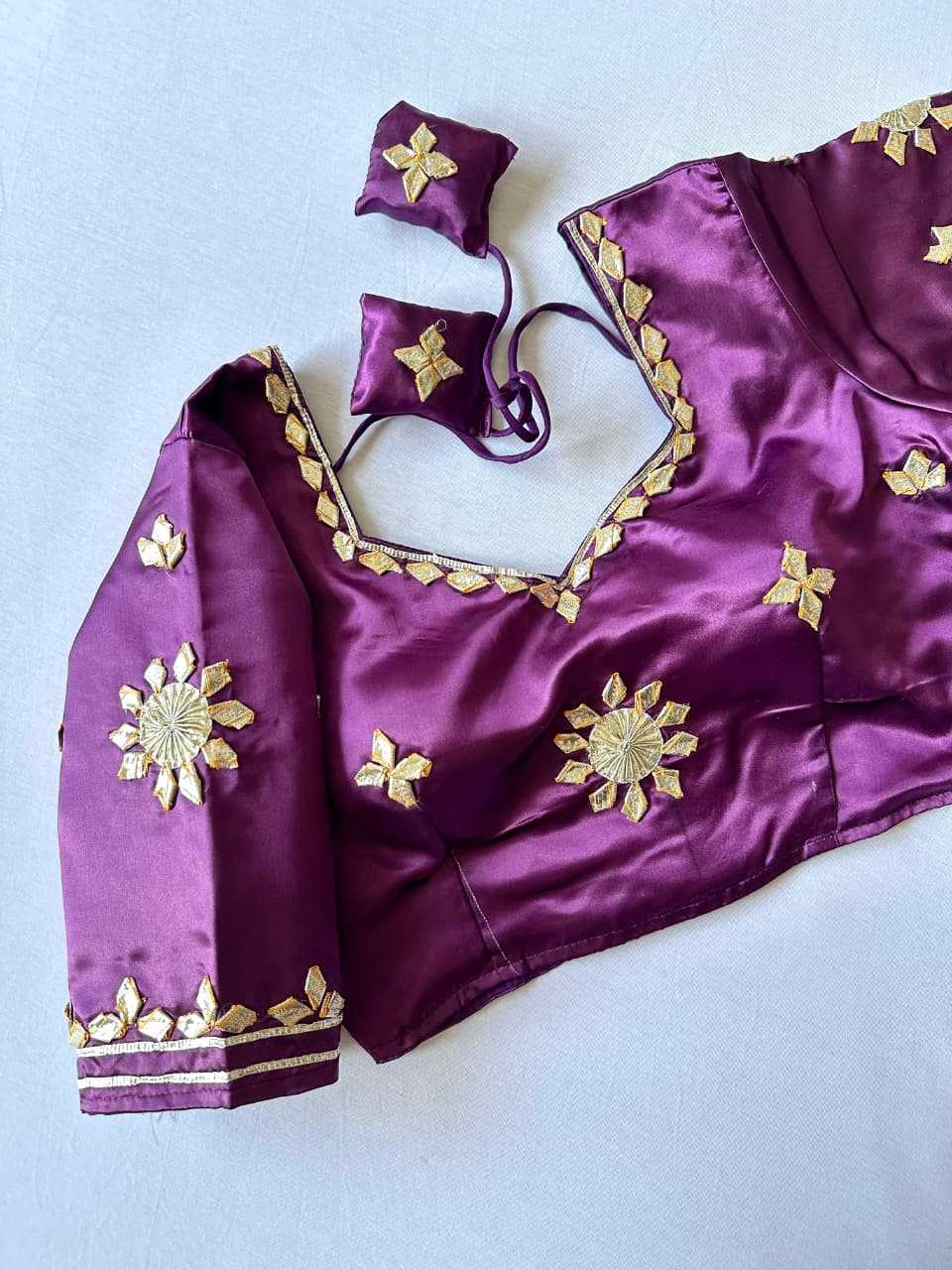 Ynf Satin KESH437 003 Readymade Blouses Wholesale Blouse Party Wear Blouse Fashion Blouse Manufacturer- Kapda Export