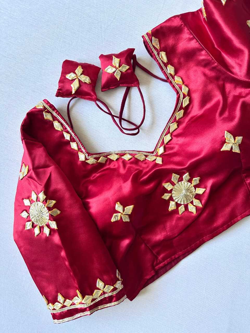 Ynf Satin KESH437 003 Readymade Blouses Wholesale Blouse Party Wear Blouse Fashion Blouse Manufacturer- Kapda Export